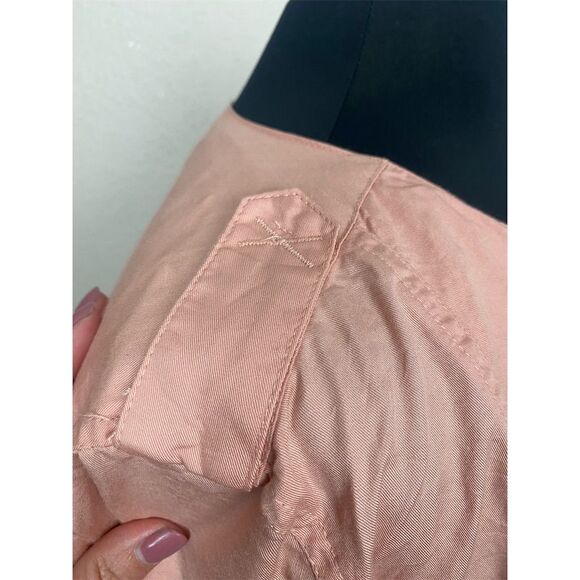 Sanctuary Anthropologie Moto Jacket Size L Blush Pink Zip Casual NWT 2011 - Picture 8 of 13